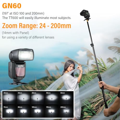 Godox TT600S Thinklite GN60 2.4G Wireless Camera Flash Speedlite for Sony Diffuser Kit for Sony MI Shoe