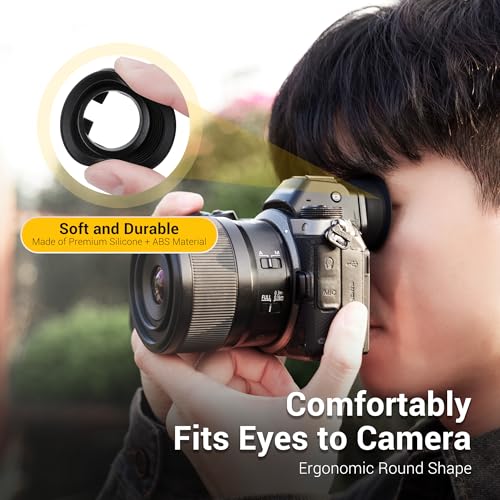 Extended Round DK-29 Eyecup + Camera Hand Wrist Strap: Extended Round Soft Silicon Eye Cup Z6III Z5II Z7II Z6II DK-29 Eyecup with Upgraded Quick Release Soft Neoprene Camera Hand Wrist Grip Strap