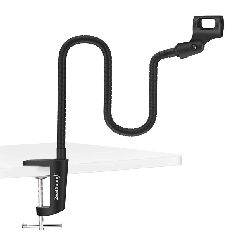 ZealSound Recording Microphone k08 Gold + Gooseneck Microphone Arm Stand