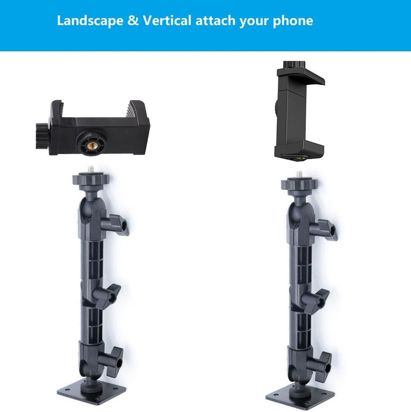 Phone Wall Mount Holder Bracket Compatible with iPhone 17 16 15 14 13 12,11,XR,X,Xr,9,8,8 Plus Pro Max 9 inches Length