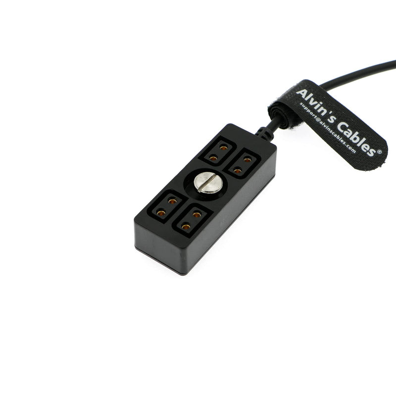[AUSTRALIA] - Alvin's Cables D-tap Splitter Cable Dtap Male to 4 Port D Tap Female Splitter Hub Power Cable for ARRI RED Teradek SmallHD SmallRig V-Mount|Gold-Mount Battery 40cm/15.7in 40cm/15.7in with screw 1 to 4 