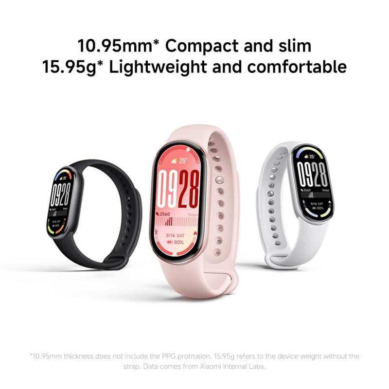 XIAOMI Mi Smart Band 10 (2025) Global Version - 1.72" AMOLED Display | 21 Days Battery Life | Touchscreen, Multi-Sport Tracker, Activity Tracker, Heart Rate Monitor | BT5.4 - (Midnight Black) Midnight Black