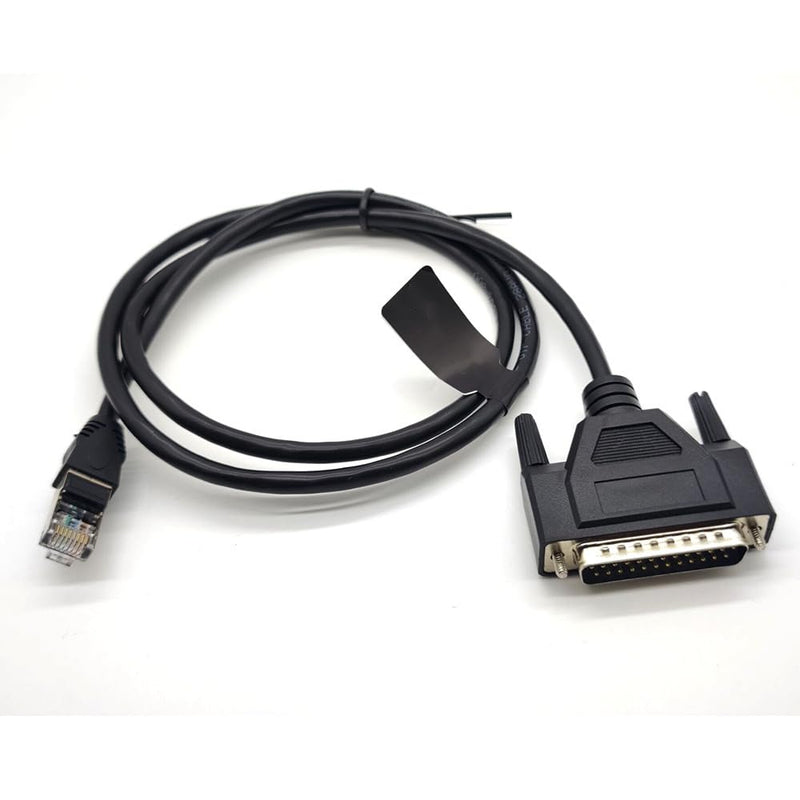 [AUSTRALIA] - DB25 Male to RJ45 Male Ethernet Modem Console Cable 1Meter 
