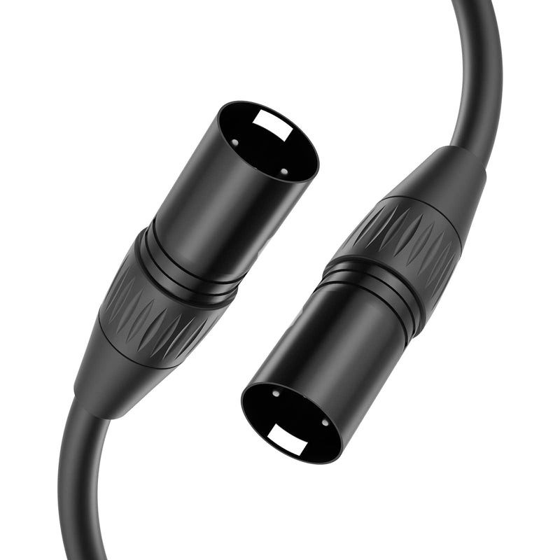 XLR Cable Male to Male, 3 Pin Male to Male Microphone Cable with Oxygen-Free Copper (10ft/3m, 2pack)