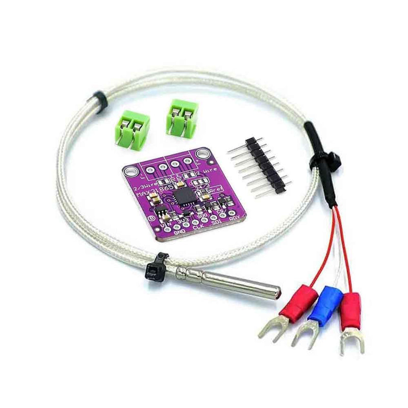 3 sets MAX31865 Module Sensor with PT100 Probe Wire 0.5 m