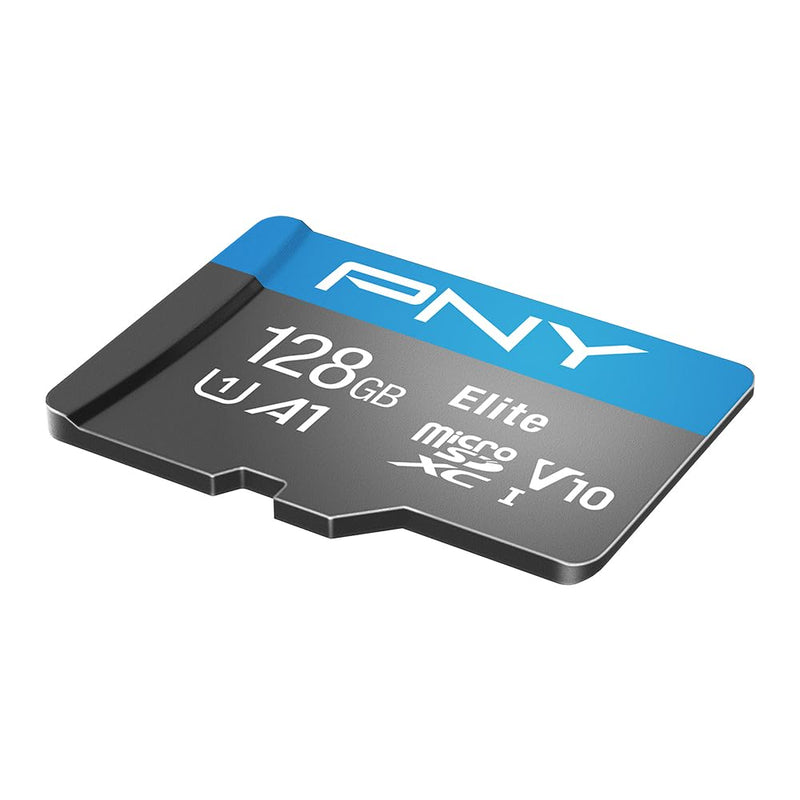 [AUSTRALIA] - PNY 128GB Elite Mobile Accessories Class 10 U1 V10 A1 microSDXC Flash Memory Card - 100MB/s, Class 10, U1, V10, A1, Full HD, UHS-I, Micro SD 