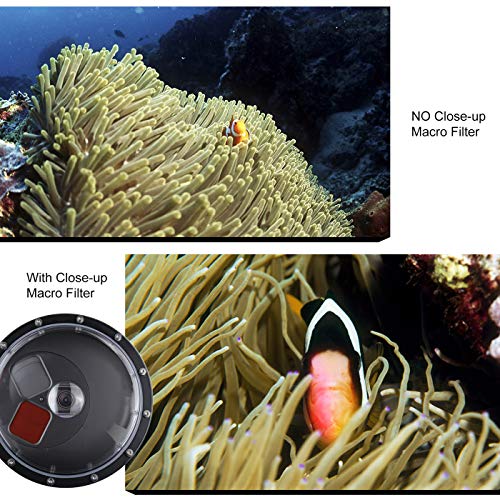 GEPULY Underwater Dome Port for GoPro Hero 8 Black Dome with Filters