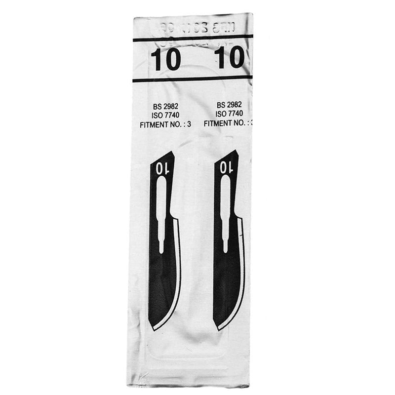 May Set of 60 Sterile Disposable Scalpel Blades - Sample Set Fig. 10-15 Carbon Steel - Precision Blades for Crafts, Model Making, Foot Care, Dermaplaning - Fits Handle No.3