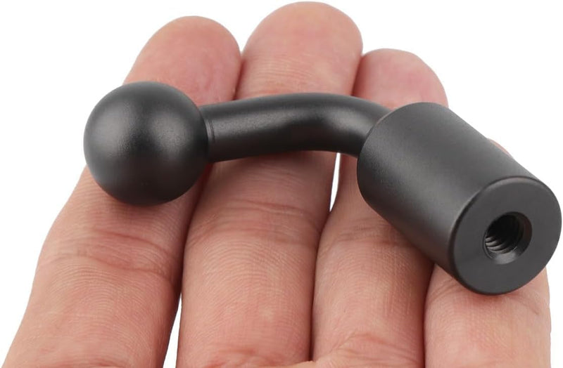 [AUSTRALIA] - 17mm Ball to 1/4 inch Female Thread Vertical Mount Adapter, Aluminum Alloy (2PCS) 