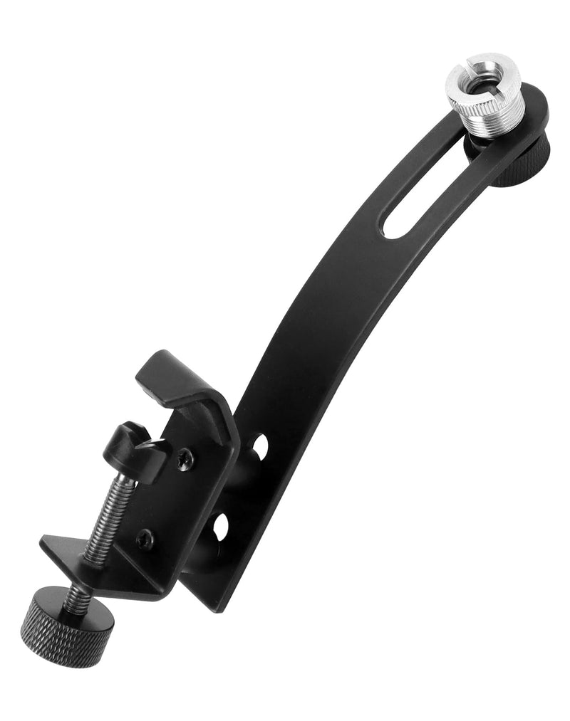 [AUSTRALIA] - QWORK Drum Microphone Shockproof Clip, 3 Pcs Metal Mic Set Clamp, Adjustable C-Clamp Rim Mount, for 3/8"-16 and 5/8"-27 threaded stands 