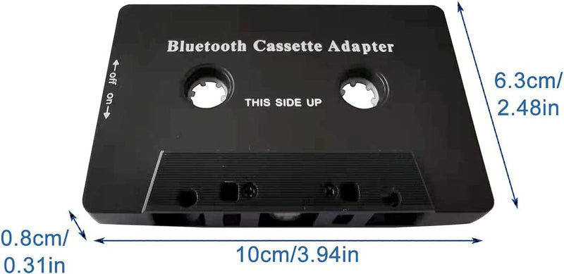 Cassette Adapter Car Bluetooth Audio Receiver, Tape Player Bluetooth 5.0 Cassette Aux Adapter