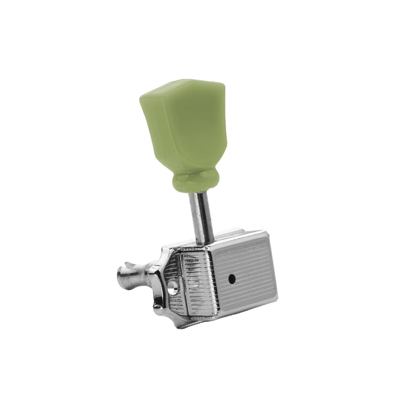 [AUSTRALIA] - 3 Left 3 Right Vintage Guitar String Tuning Pegs Tuning Machines Tuning Keys Machines Heads Tuners Compatible with Les Paul LP SG Style Electric Guitar, Chrome with Tulip Button. 