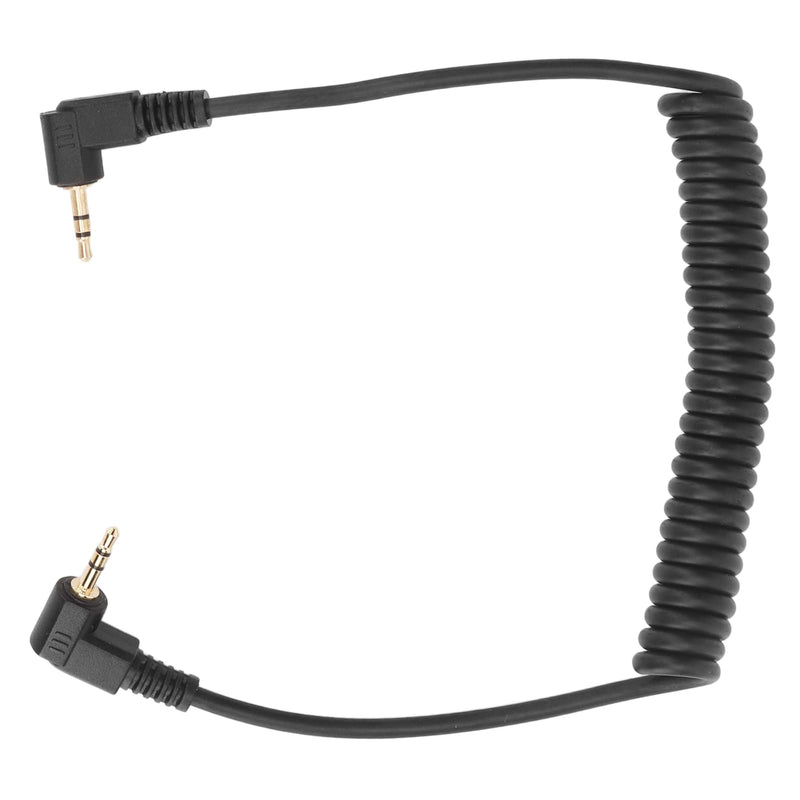 [AUSTRALIA] - 2.5mm F2 Remote Control Shutter Release Cable Cord, Flash Sync Cable 2.5mm Male to Male Coiled Cord, for GFX X Series Camera 1m 