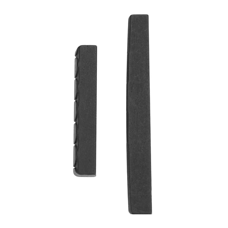 Guitar Nut and Saddle, 6 String Acoustic Guitar Ebony Bone Bridge Saddle and Nut Set 80mm & 50mm for Classical Guitar Parts, 1 Set 2 PCS