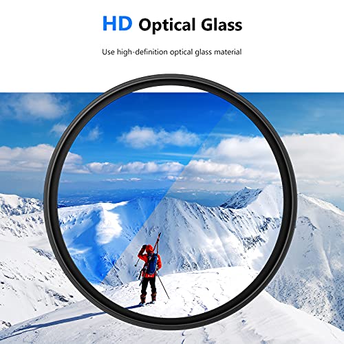 NEEWER 58mm MRC UV Protection Filter 30 Layers Nano Multi-Resistant Coatings/HD Optical Glass/Water Repellent/Scratch Resistant/Aluminum Alloy Ultra Thin Frame/Ultraviolet Filter HD