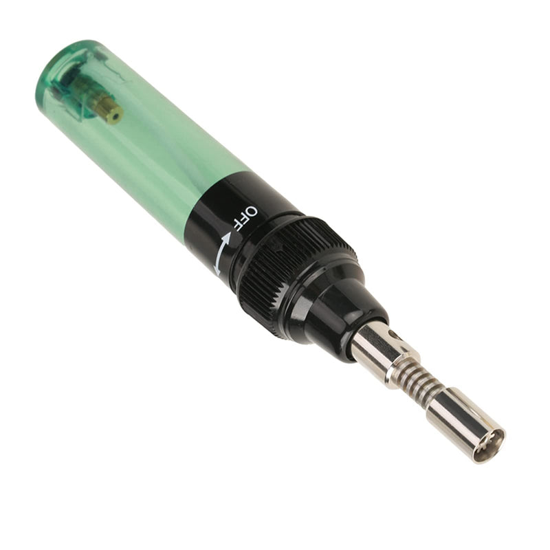 Gas Soldering Iron, Cordless Butane Gas Burner, Soldering Iron Gun Welding Pen Tool 1300 (Green)