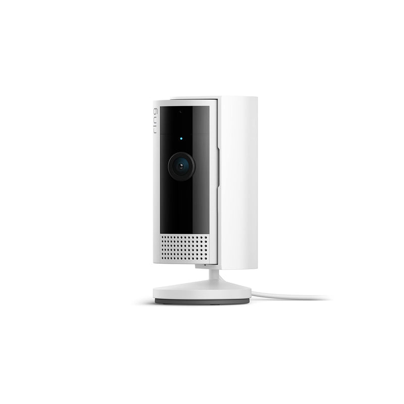 Like-New Ring Indoor Cam, Home or business security in 1080p HD video, White 1 Camera Device only