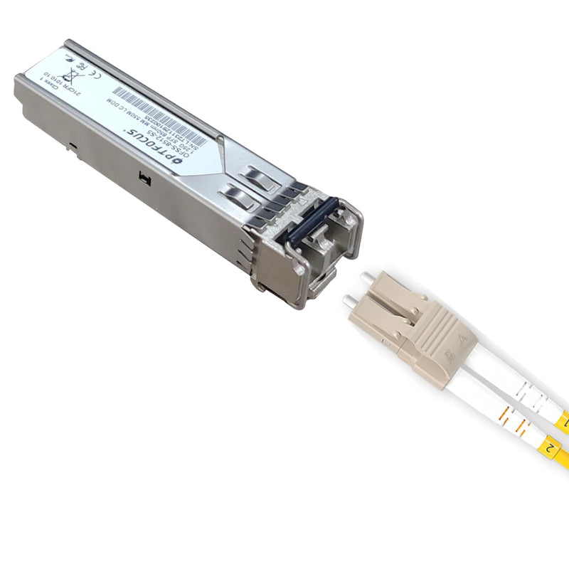 SFP Transceiver up to 550M SFP to LC Multi Mode 1.25G Fiber Transceiver Modular for Cisco, Ubiquiti, TP-Link, Huawei, Mikrotik, Netgear, and Supermicro Equipment 850nm DDM… LC 1.25Gb