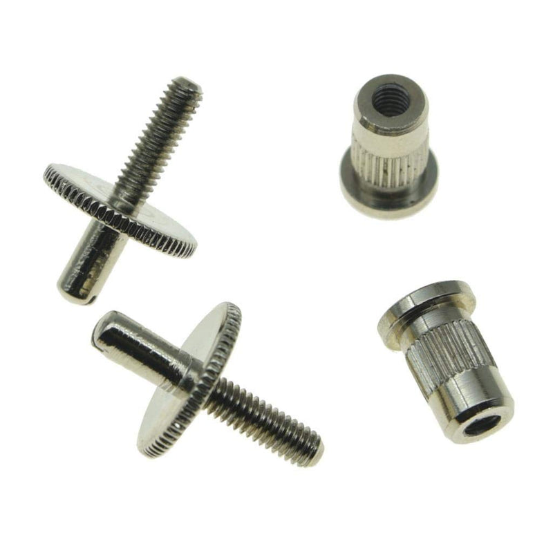 Dopro Pack of 2 Nashville Style Guitar Tune-o-matic Bridge Posts Guitar Bridge Studs Bridge Post with Anchors for USA Les Paul Nickel
