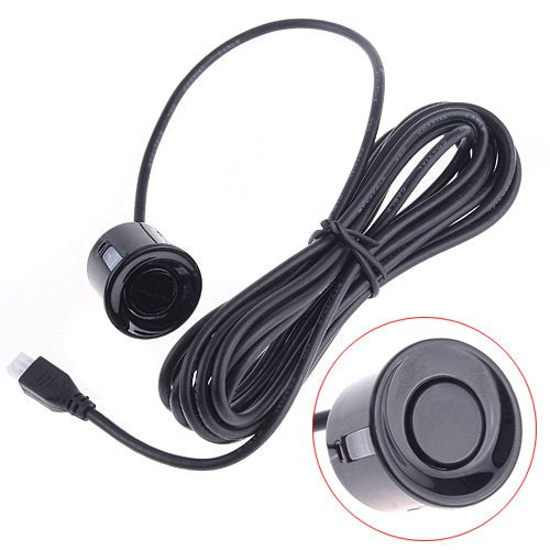 Car Parking Sensors, 4 Sensors Kit Parking Sensors, Radar Buzzer, Desplay LED, Acoustic Car Reverse Backup System (Black)