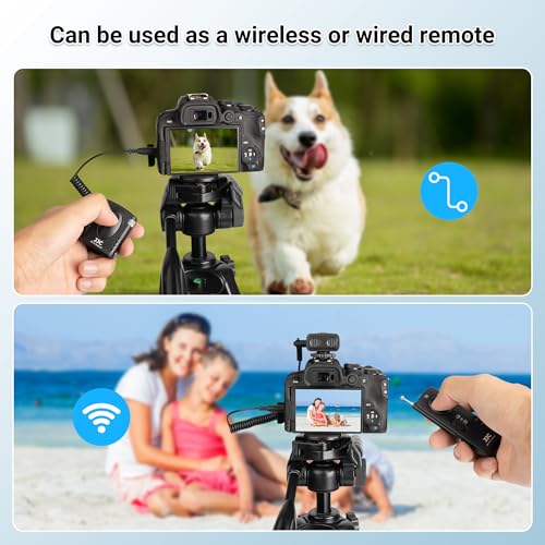 JJC Wireless Remote Control Shutter Release for Canon EOS Rebel T7 T6 T5
