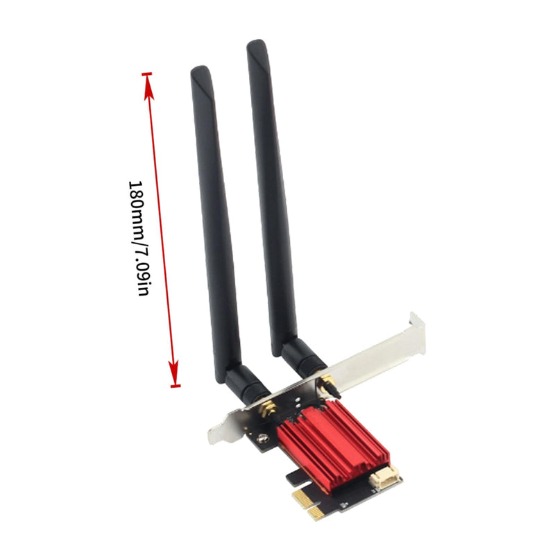 AC1200 PCIe WiFi Card, Dual Band 2.4G/5G Wireless Network Receiver, High Speed Internal WiFi Adapter for Desktop PC 8DB