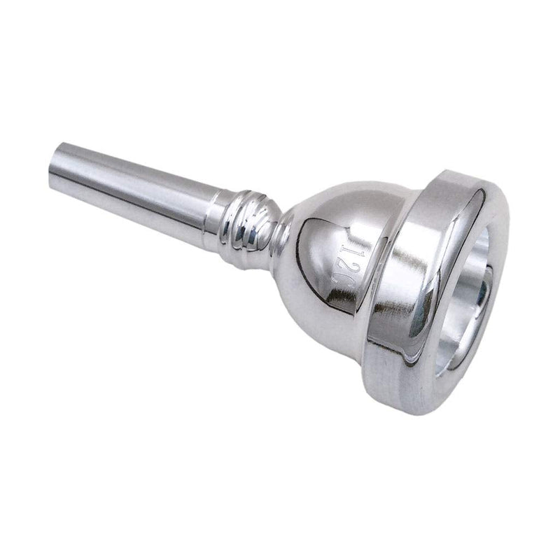 Trombone Mouthpiece，Baritone and Euphonium Mouthpiece，Silver Plated (6 1/2AL-Silver) 6 1/2AL-Silver