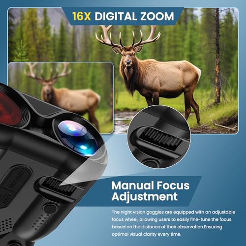4K Night Vision Goggles for Adult,1000FT View Range Night Vision Binoculars