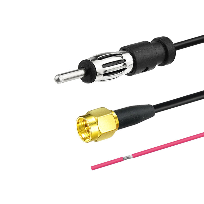 Bingfu Shark Fin Antenna for Car/Truck/RV - FM/AM Radio + GPS/BeiDou Dual-System, 28dB High Gain LNA, IP65 Waterproof, 9-16V Wide Voltage