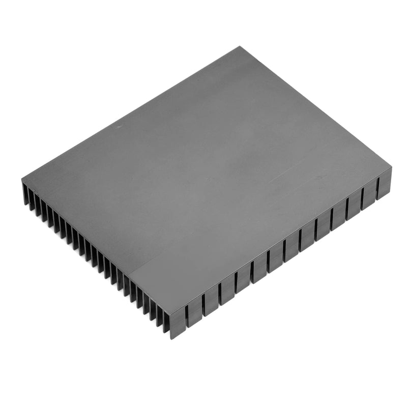 Eujgoov Aluminium Heat Sink, 150 x 120 x 20 mm, Heatsink Cooling for CPU Power Amplifier PCB Board (Black)