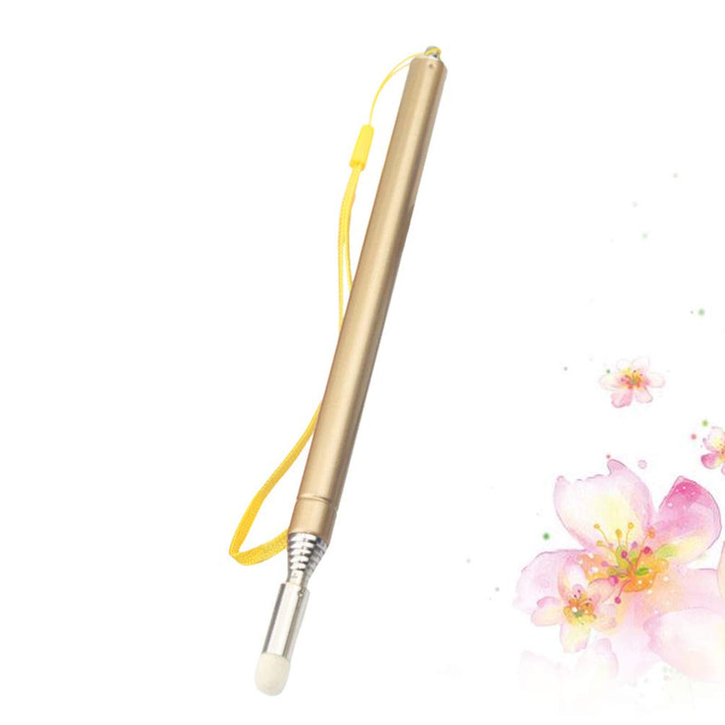 STOBOK Telescopic Pointer Teaching Pointers Extendable Hand Pointer Stainless Steel Classroom Whiteboard Pointer for Teachers (Gold) Golden