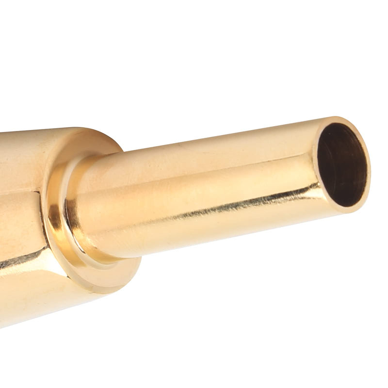 Trumpet Mouthpiece, Heavy Duty Cone Metal Wind Musical Instrument Parts Performance Accessories (Gold)