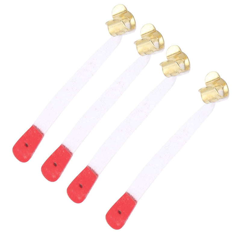 50Pcs Piano Bridle Straps Replacement Piano Spring Clips Repair Parts 75x5mm/ 3 x 0.2inch Bridle Tape White And Red PianoAccessories