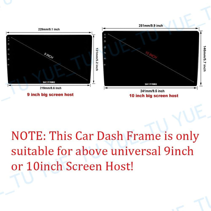 9inch 2DIN Installation Dash Kit fits for Toyota Corolla EX2013 2002-2006 Aftermarket Android Car Radio Stereo Mounting Fascia Panel Black