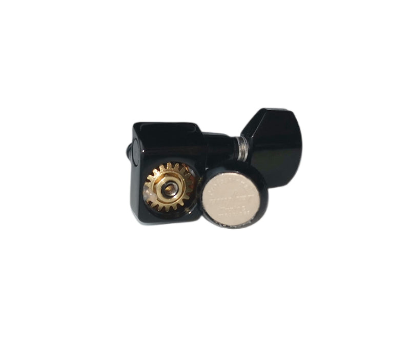 Guyker 6 In-line Guitar Locking Tuners – 1:18 Locking Tuning Key Pegs Tuners – Black