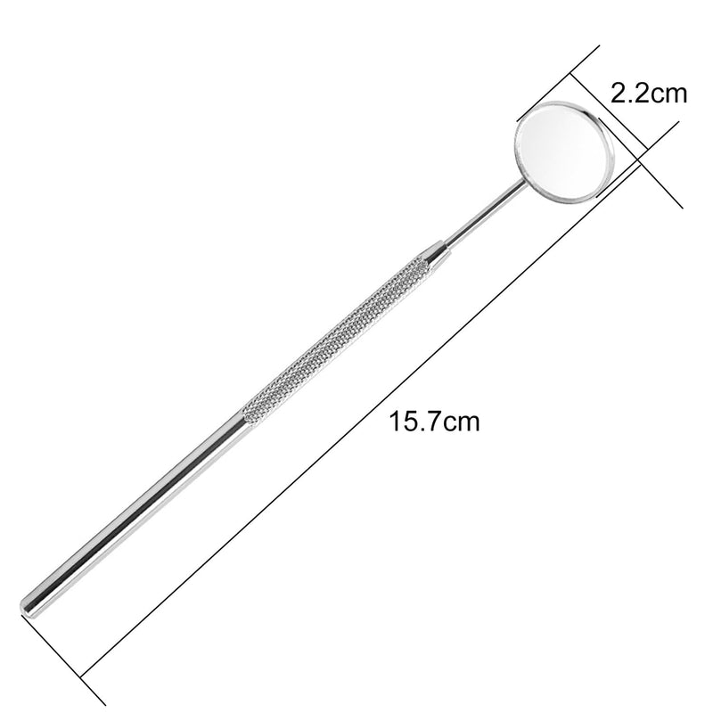 [AUSTRALIA] - EUZUXU Dental Mouth Mirror Mouth Tooth Mirror Inspection Mirror Curve Angle Dentist Oral Care Mouth Control Extension Tool Silver 
