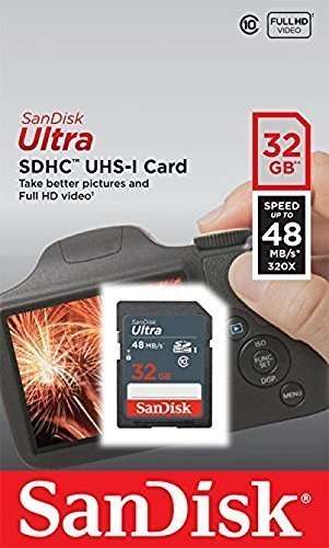 SanDisk Ultra 32GB SDHC Class 10 UHS-1 48MB/s Memory Card