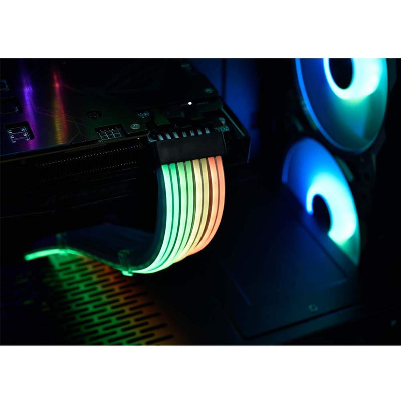 LIAN LI PW8-V2 ADDRESSABLE RGB STRIMER Plus 8-PIN, white STRIMER PLUS V1