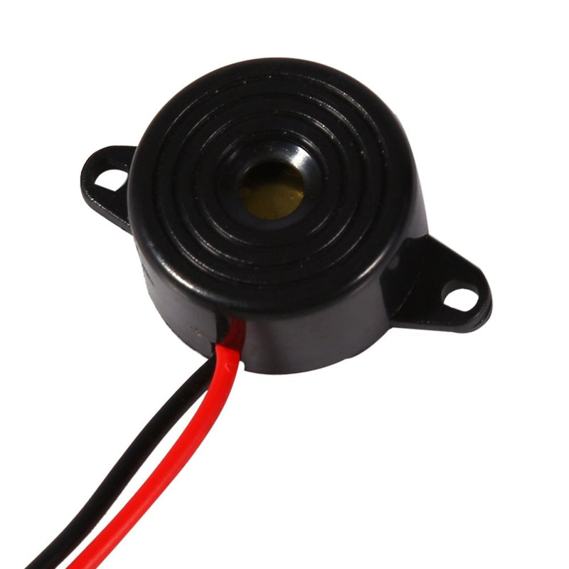 Electronic Buzzer, 3-24 V Piezo Electronic Sound Warning Buzzer Alarm 85-95 dB Continuous Sound Cable Length 100 mm