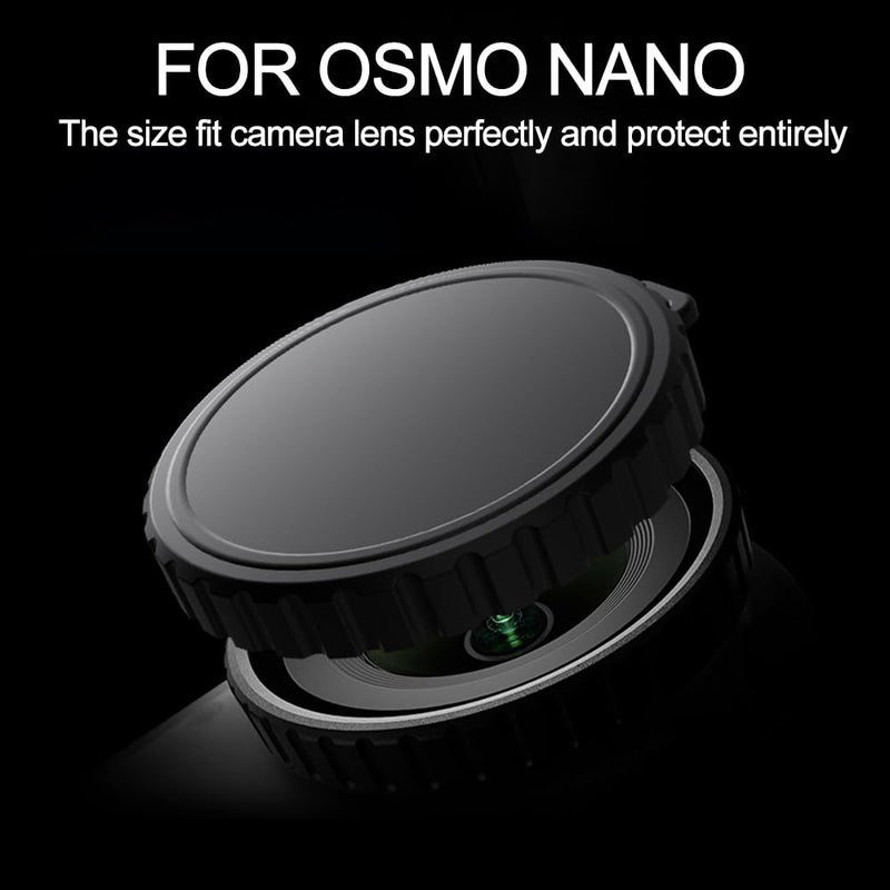 [AUSTRALIA] - Camera Protection Kit for DJI OSMO NANO-2 Packs Screen Tempered Glass + 2 Packs PC Lens Protector + Silicone Lens Cap - Anti-Scratch High Transparency Camera Accessories for OSMO NANO 