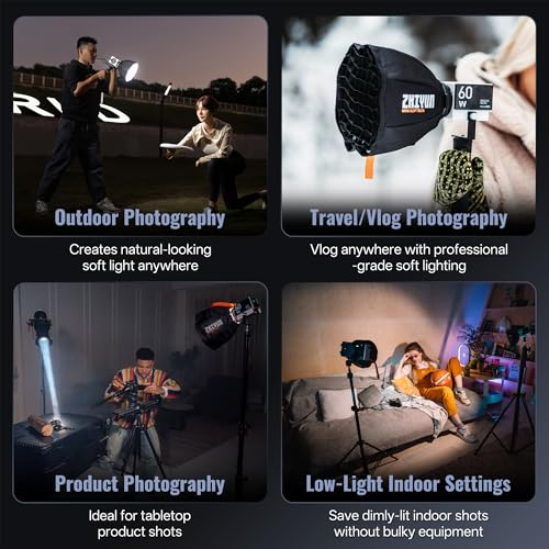 ZHIYUN Mini Octagonal Softbox ZY Mount with X100 X60 Series CX100 G60 CX50