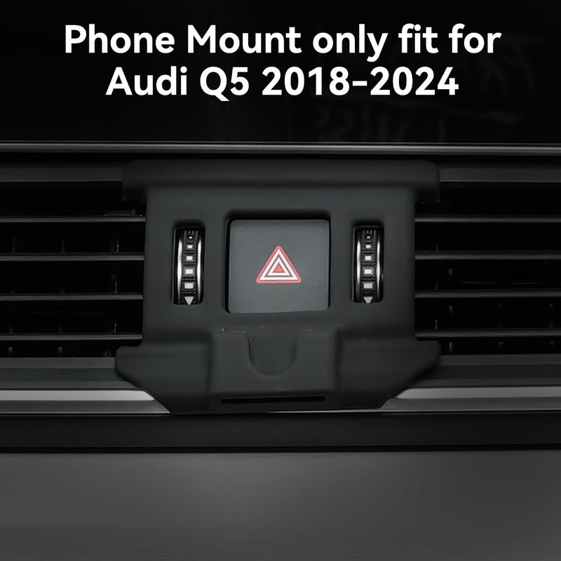 BEHAVE Fits for Audi Q5 2018-2024 Car Phone Holder, Compatible with Magsafe Phone Mount for Q5 Cell Phone Cradles,Compatible for All Phones
