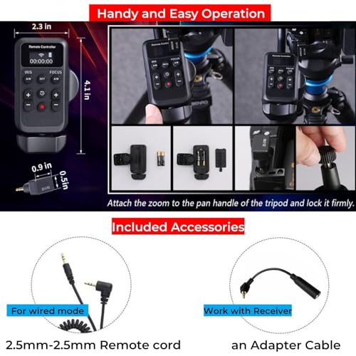 PHOLSY Camcorder Remote Wireless Camcorder Remote Control with LANC Remote
