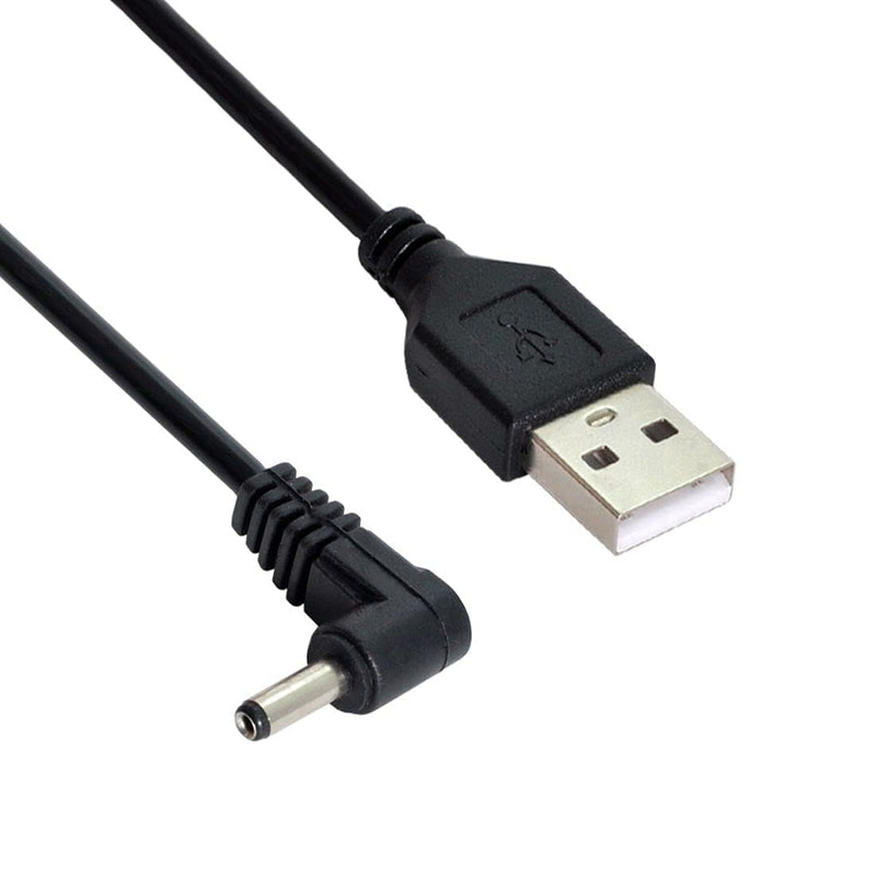 USB 5V to DC 12V Power Cable Compatible with Amazon Echo Spot and Echo Dot 3rd Generation, USB Voltage Step Up Converter Cable, Power Supply Adapter Cable, DC 5V to DC 12V Cable (Black) black