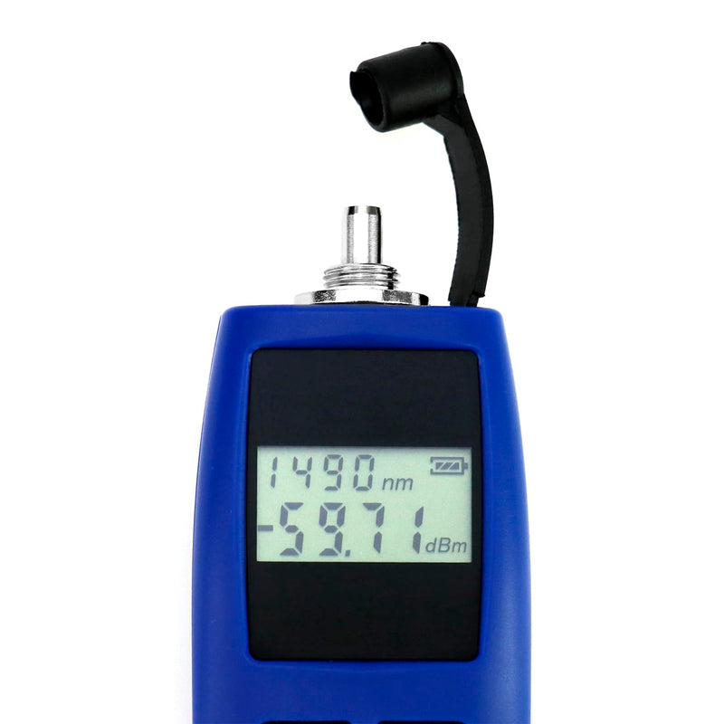 [AUSTRALIA] - QWORK 2 Pack Optical Power Meter, -70~+10 dBm, with Universal 2.5mm Interface, Fiber Light Meter for Testing 6 Calibration wavelengths,Blue 