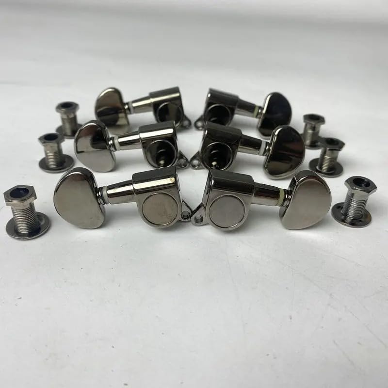 3R3L Guitar Machine Heads Tuning Pegs Keys Heads Black Nickel Finish, MS-TP101