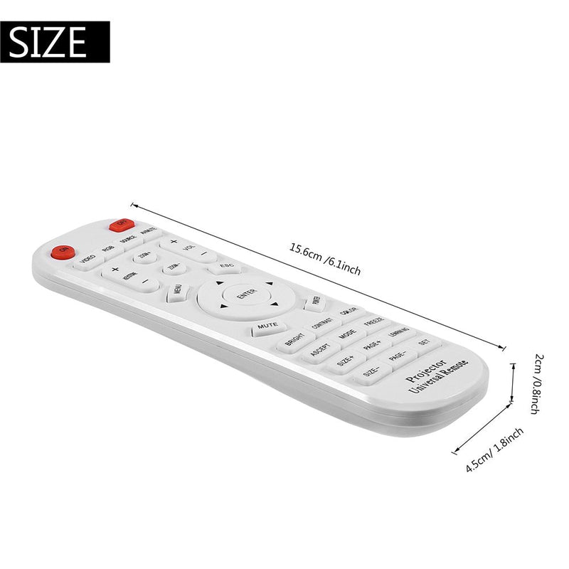 Sanpyl Universal Projector Remote Control, Remote Controller Adapter for Projector, White