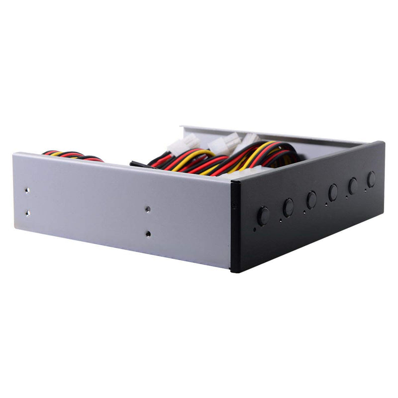 Cablecc 6 Hard Disk Control System Intelligent Control Management System HDD SSD Power Switch with 5.25 CD-ROM Bay