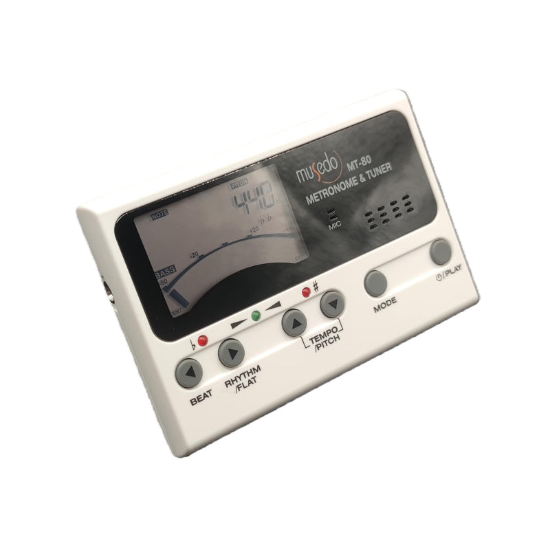 3-in-1 Digital Metronome, Tuner & Tone Generator for Guitar, Bass, Violin & Ukulele. 0.1Hz Precision, 5 Modes, Rechargeable, 30-280 BPM Beat Range. Professional Musician's Tool.