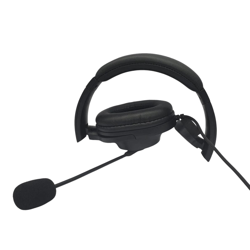 [AUSTRALIA] - Over Ear 2 Pin Headset Boom Mic Headphone Noise Cancelling Earmuff Radio Earpiece for Midland gxt x-tra xtra x Talker gmrs gtx 1000 1000g 1050 gxt1000vp4 t51r lxt600pa(Single Sided) 